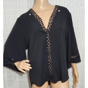 ChicMe Blouse Size XL Color Black Lightweight